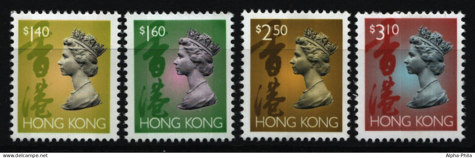 Hongkong 1996 - Mi-Nr. 771-774 I ** - MNH - Freimarken - Queen Elizabeth II - Neufs