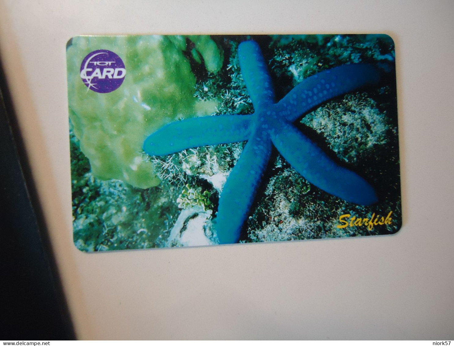 THAILAND USED  CARDS TOT CHIPS MARINE LIFE FISHES  STARFISH - Fish