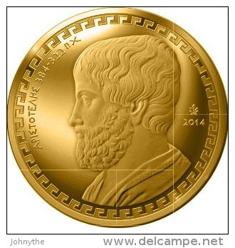 Greece 2014 200 euro gold coin ARISTOTLE 600 coins only very rare!!!