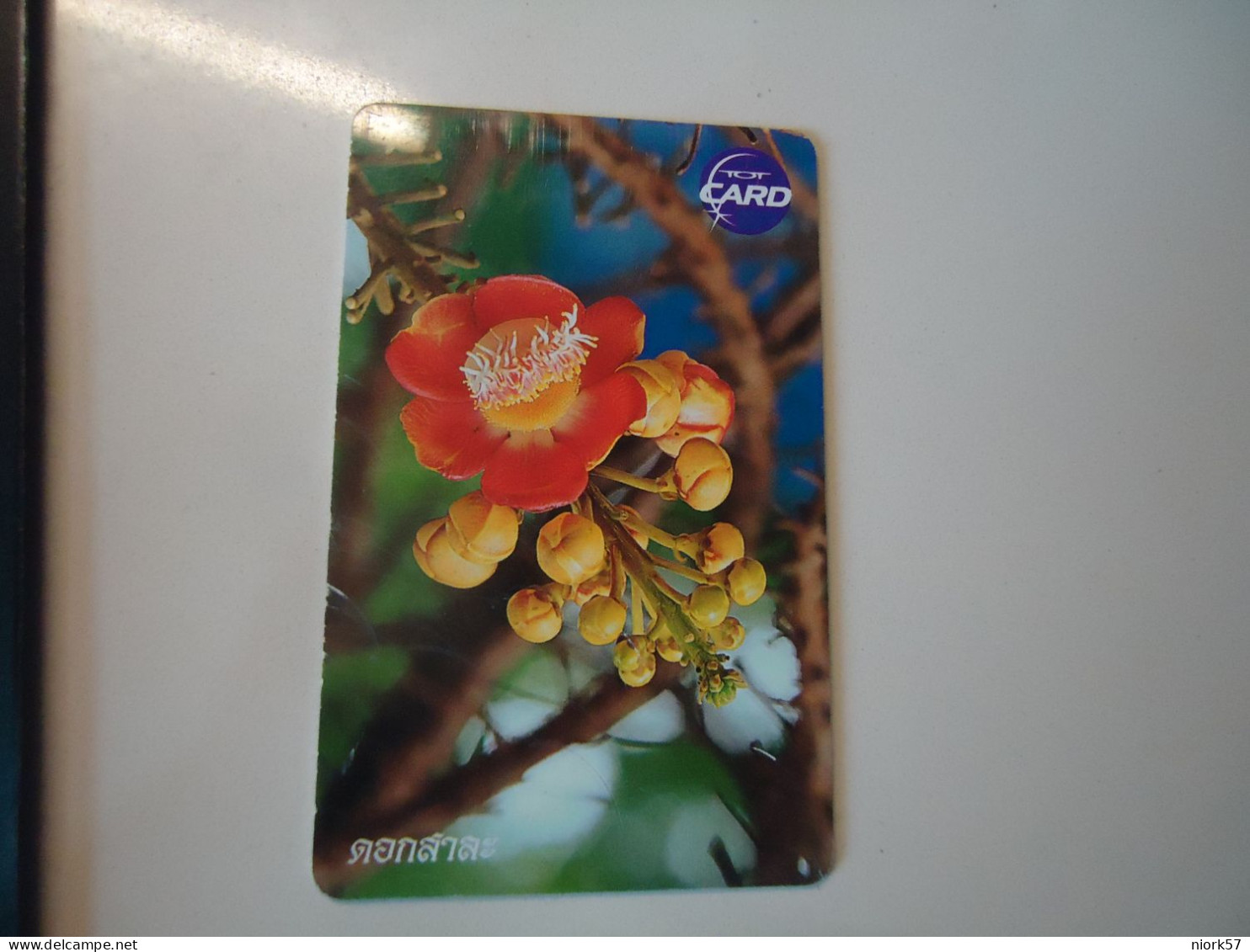 THAILAND USED CARDS TOT CHIPS PLANTS FLOWERS - Flowers