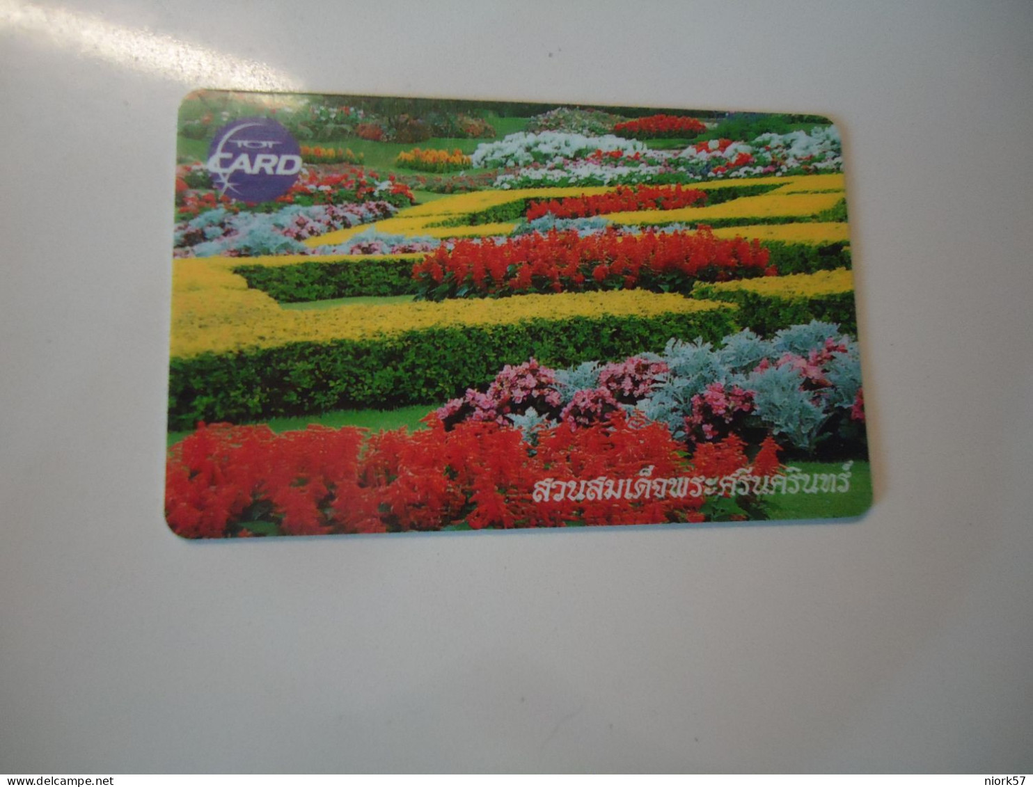 THAILAND USED CARDS TOT CHIPS PLANTS FLOWERS GARDEN - Bloemen