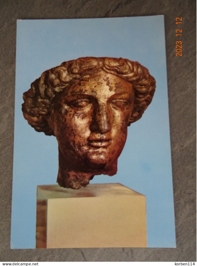 BRONZE HEAD OF MINERVA - Bath