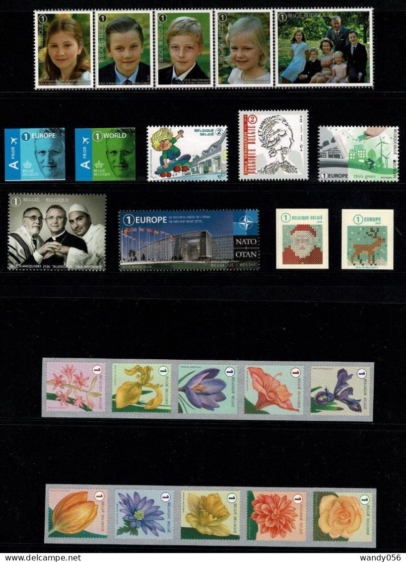 Année Complète 2016 MNH** VF 215,2 € + Bonus Feuillets ND - Full Years