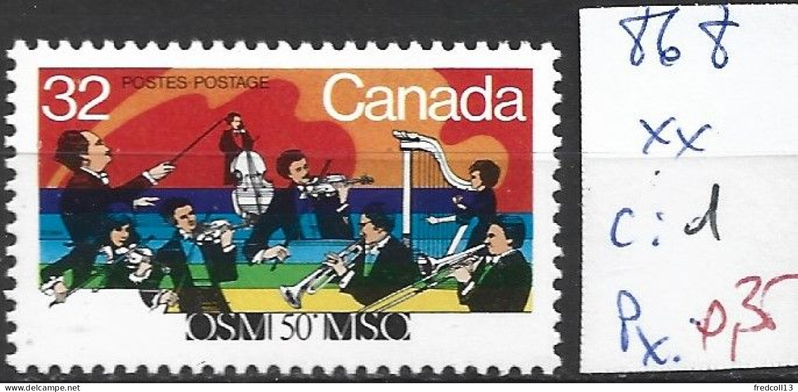 CANADA 868 ** Côte 1 € - Unused Stamps