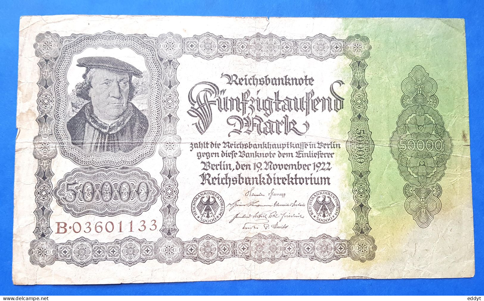 1 BILLETS ALLEMAND - 50 000 MARK - 1922  - BE - 5000 Mark