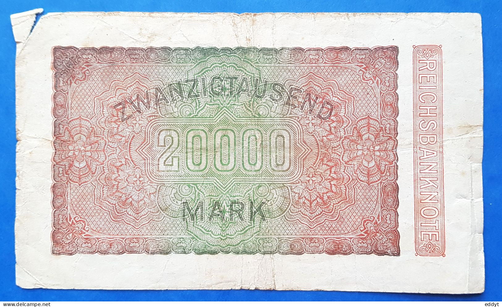 1 BILLETS ALLEMAND - 20 000 MARK - 1923  - BE - 20000 Mark