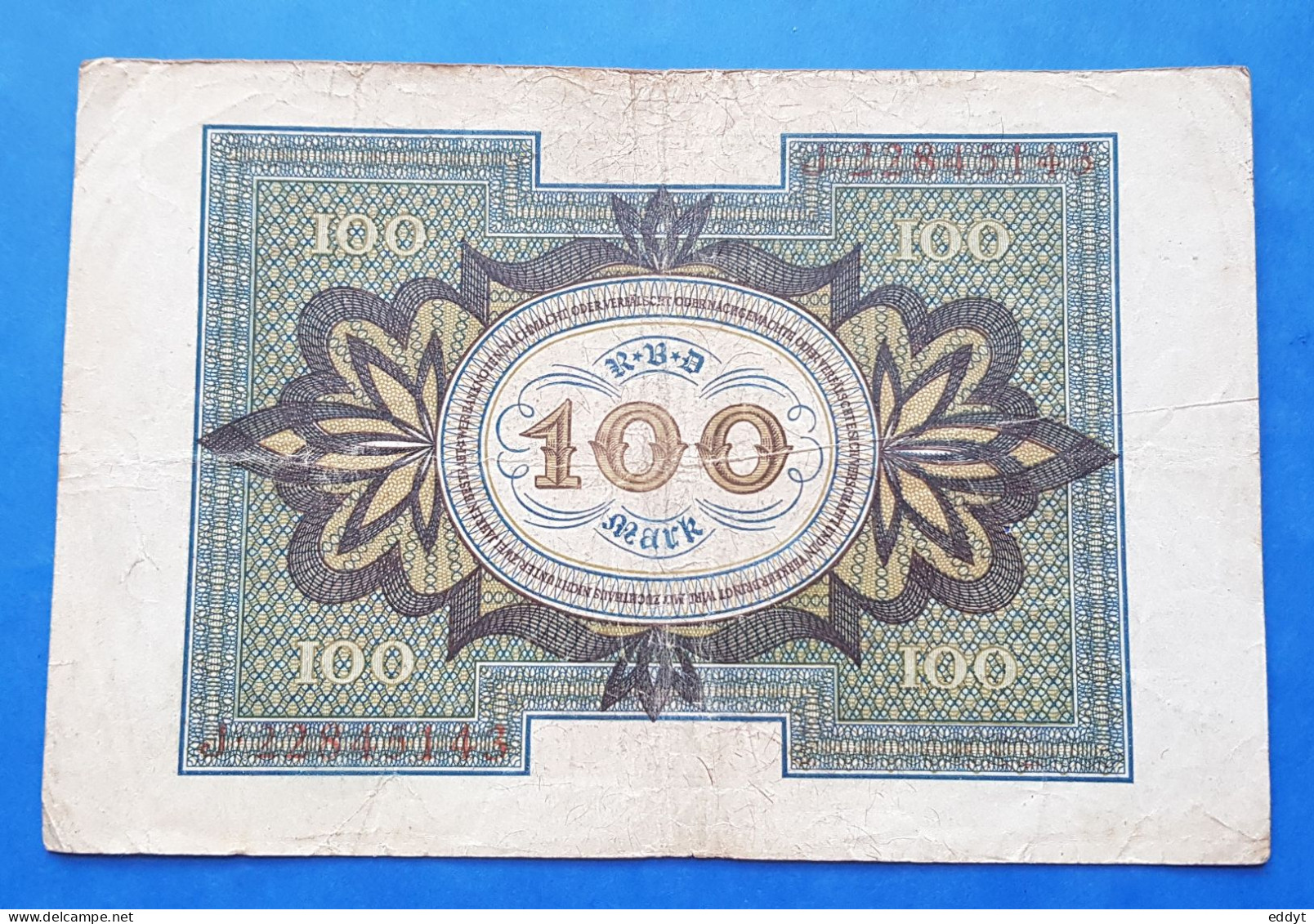 1 BILLETS ALLEMAND - 100 MARK - 1920  - BE - 20000 Mark