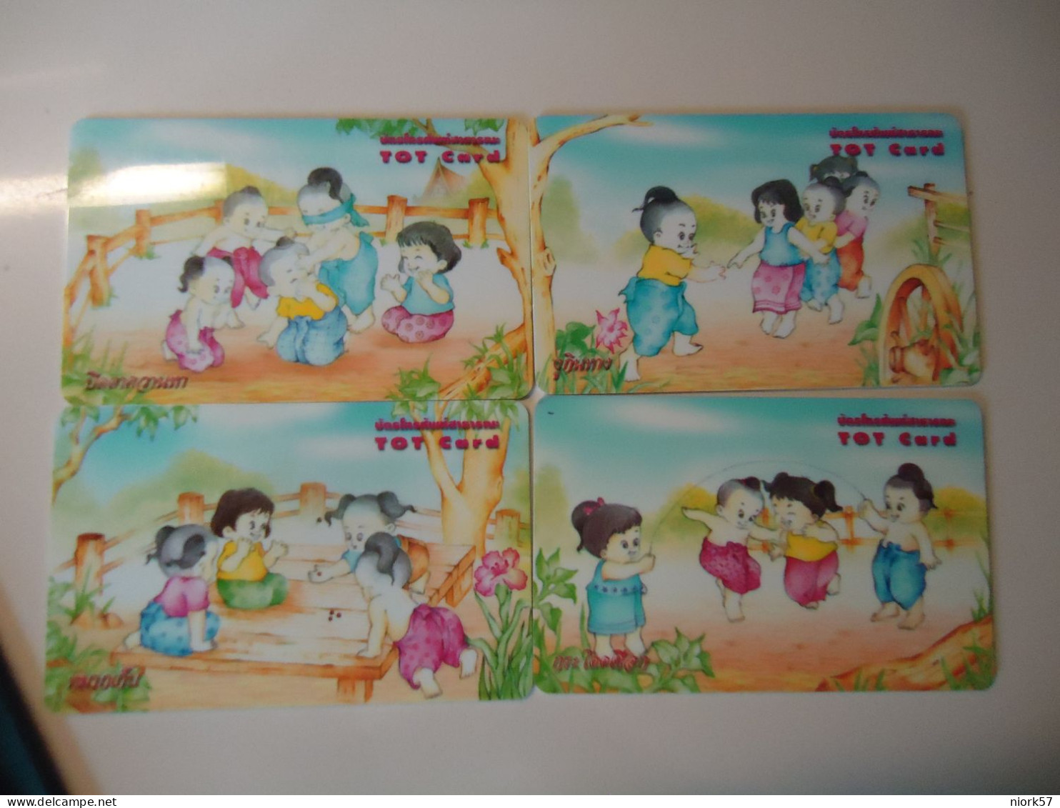 THAILAND USED CARDS  SET 4 PUZZLES DISNEY  CHLDREN TOYS PAZZL - Disney