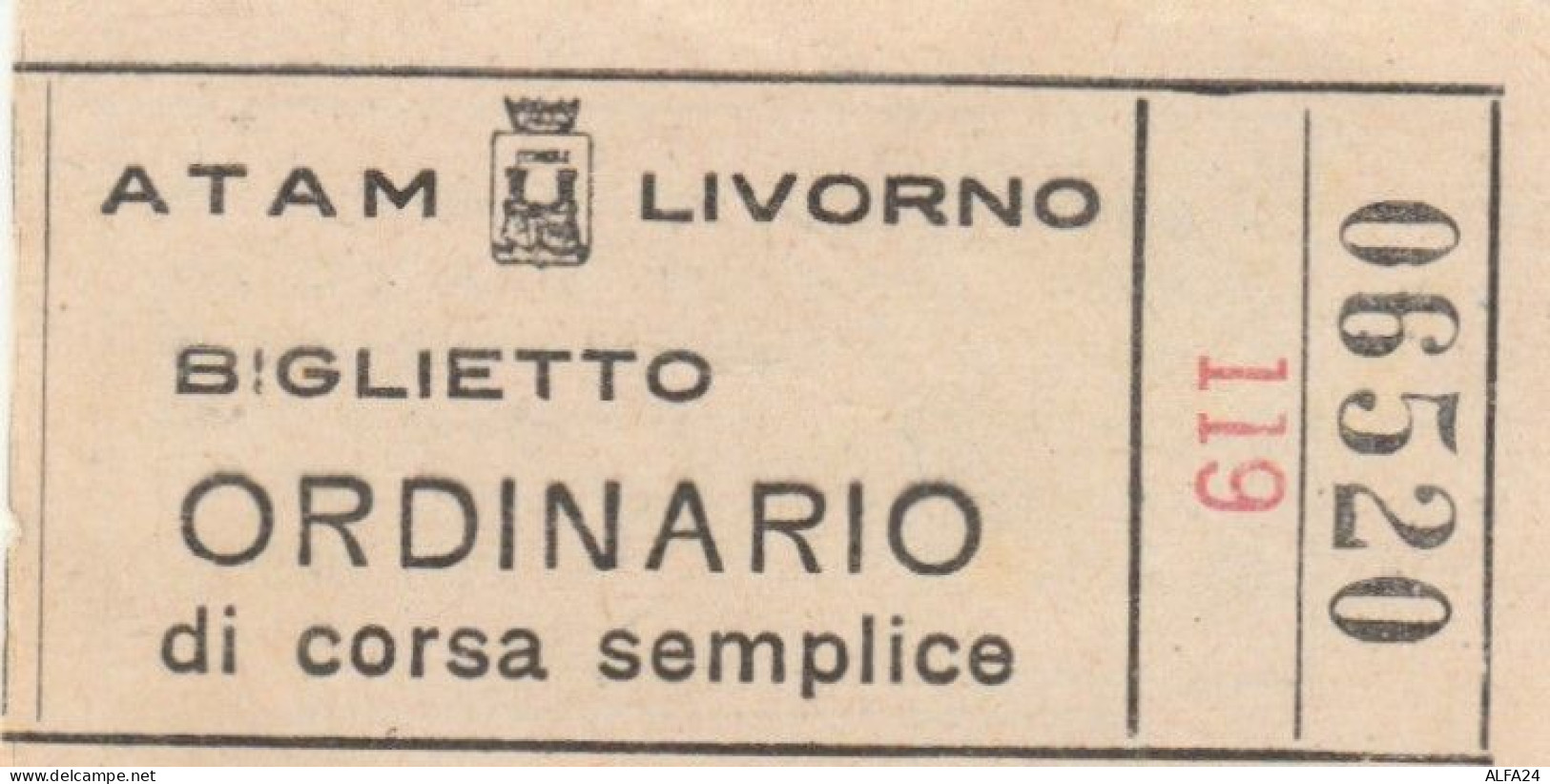 ATAM LIVORNO BIGLIETTO ORDINARIO (XF176 - Europe