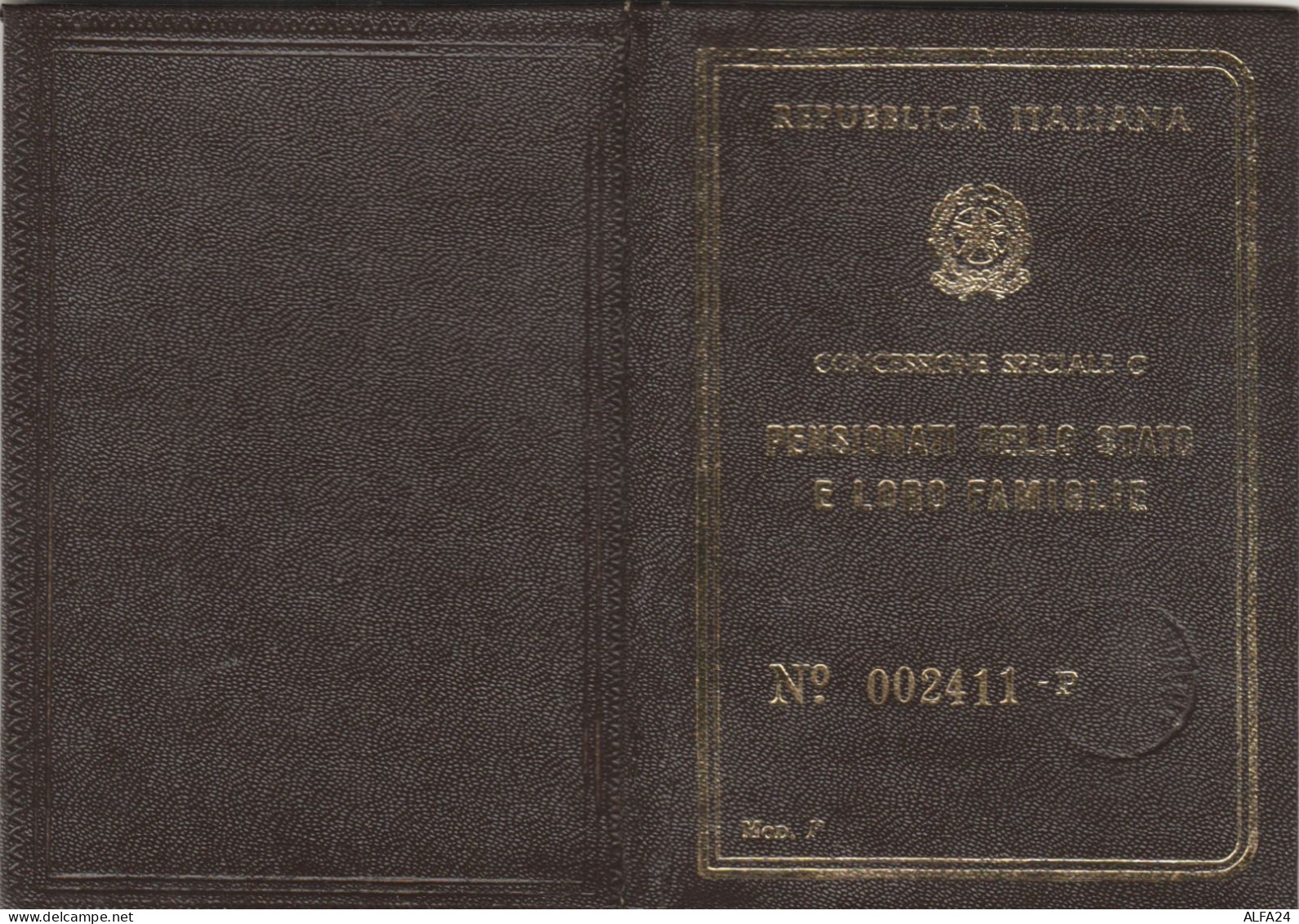 FERROVIE DELLO STATO CONCESSIONE C 1968 (XF122 - Europa
