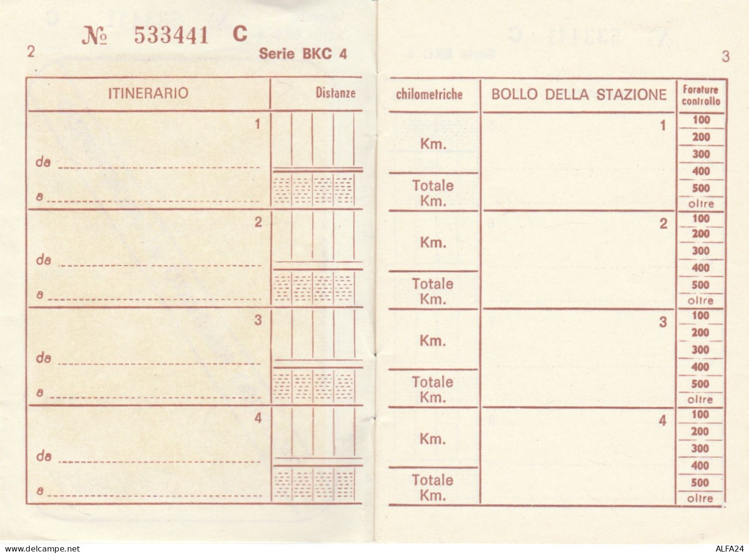 LIBRETTO FERROVIE BIGLIETTO CHILOMETRICO VIAGGI GRATUITI 1987 (XF115 - Europa