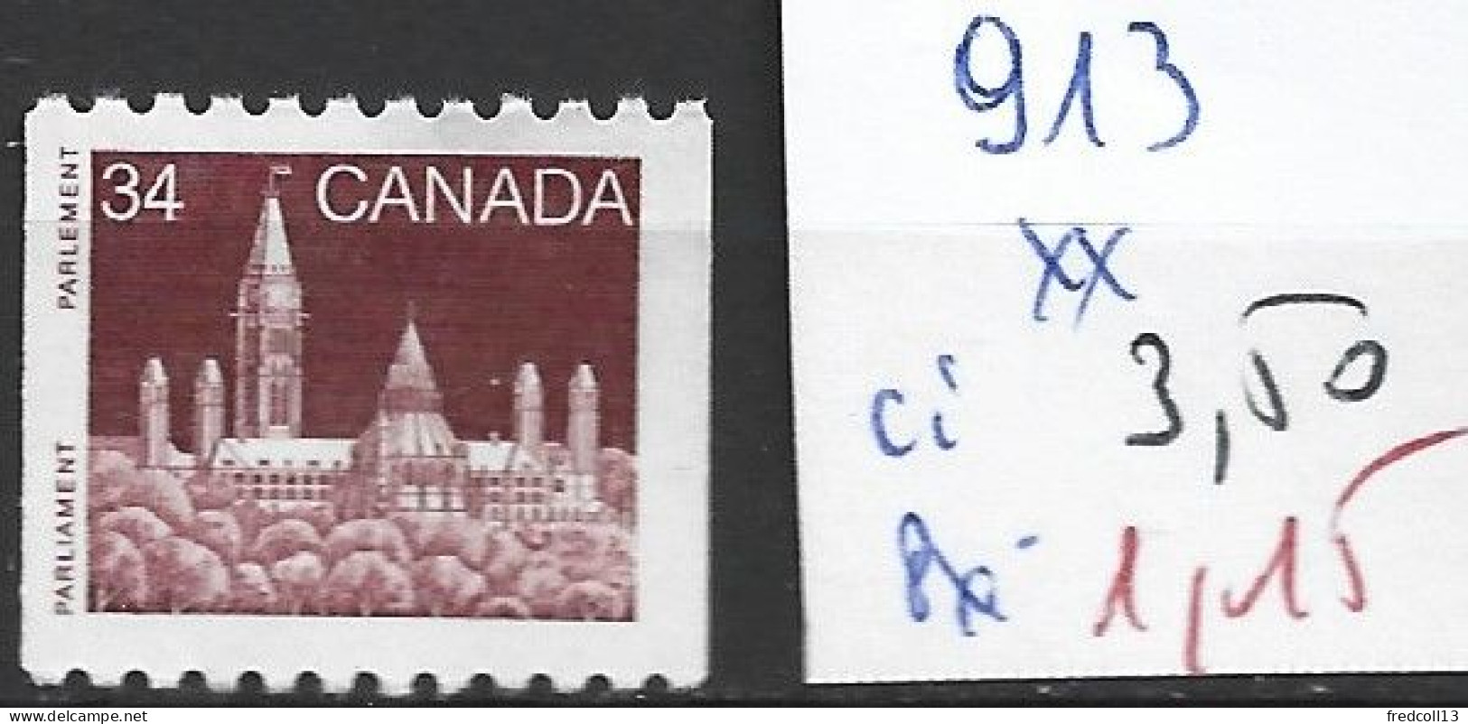 CANADA 913 ** Côte 3.50 € - Unused Stamps