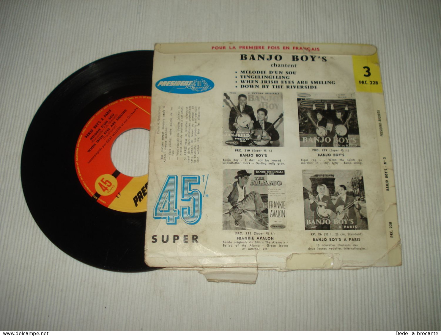 B12 / Banjo Boy's - Mélodie D'un Sou - EP - PRC. 228 - Fr 1960 VG+/G - Country Y Folk