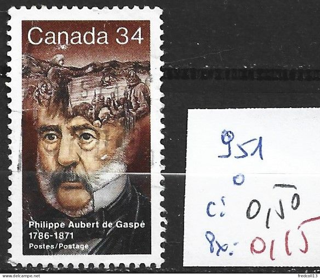 CANADA 951 Oblitéré Côte 0.50 € - Used Stamps