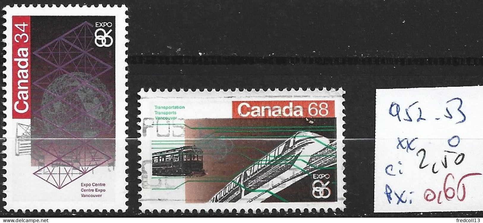 CANADA 952-53 ** & Oblitéré Côte 2.50 € - Used Stamps