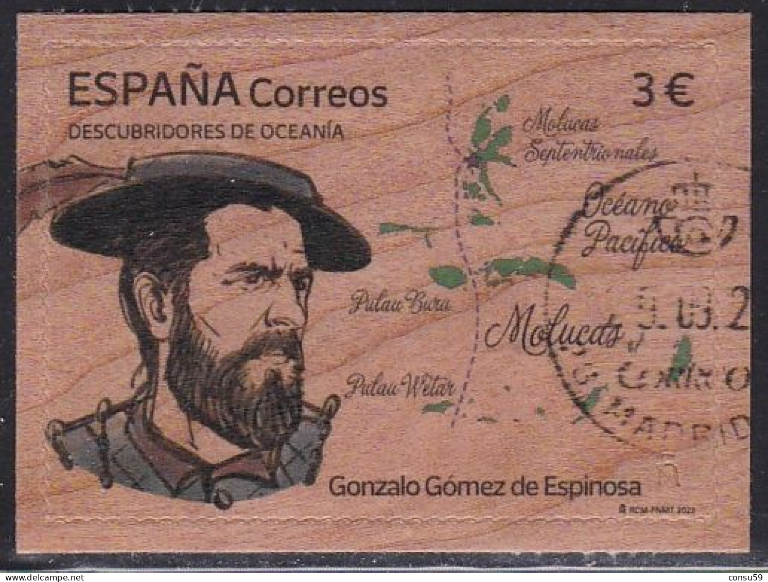 2023-ED. 5691 - Descubridores De Oceanía. Gonzalo Gómez De Espinosa- USADO - Used Stamps
