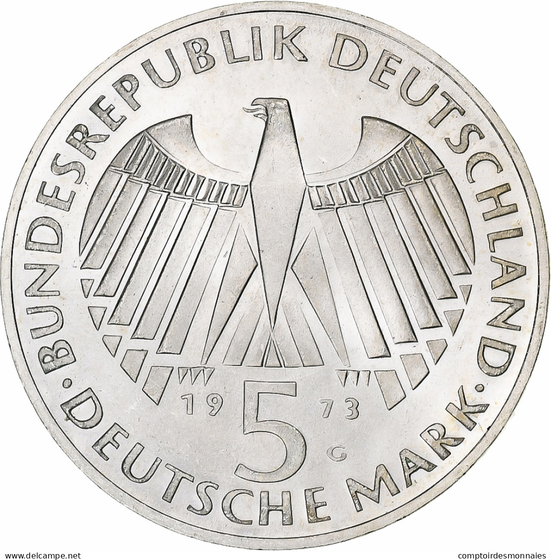 Monnaie, République Fédérale Allemande, 5 Mark, 1973, Karlsruhe, Germany - 5 Marcos