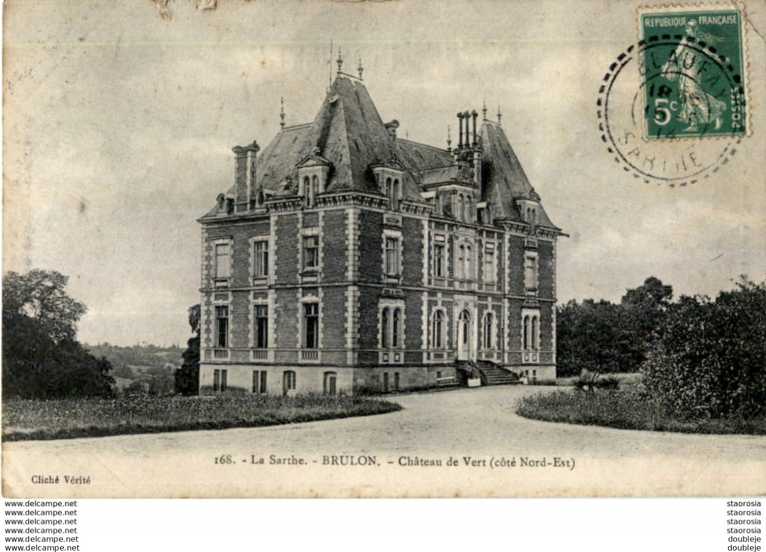 D72  BRULON  Château De Vert   ..... - Brulon