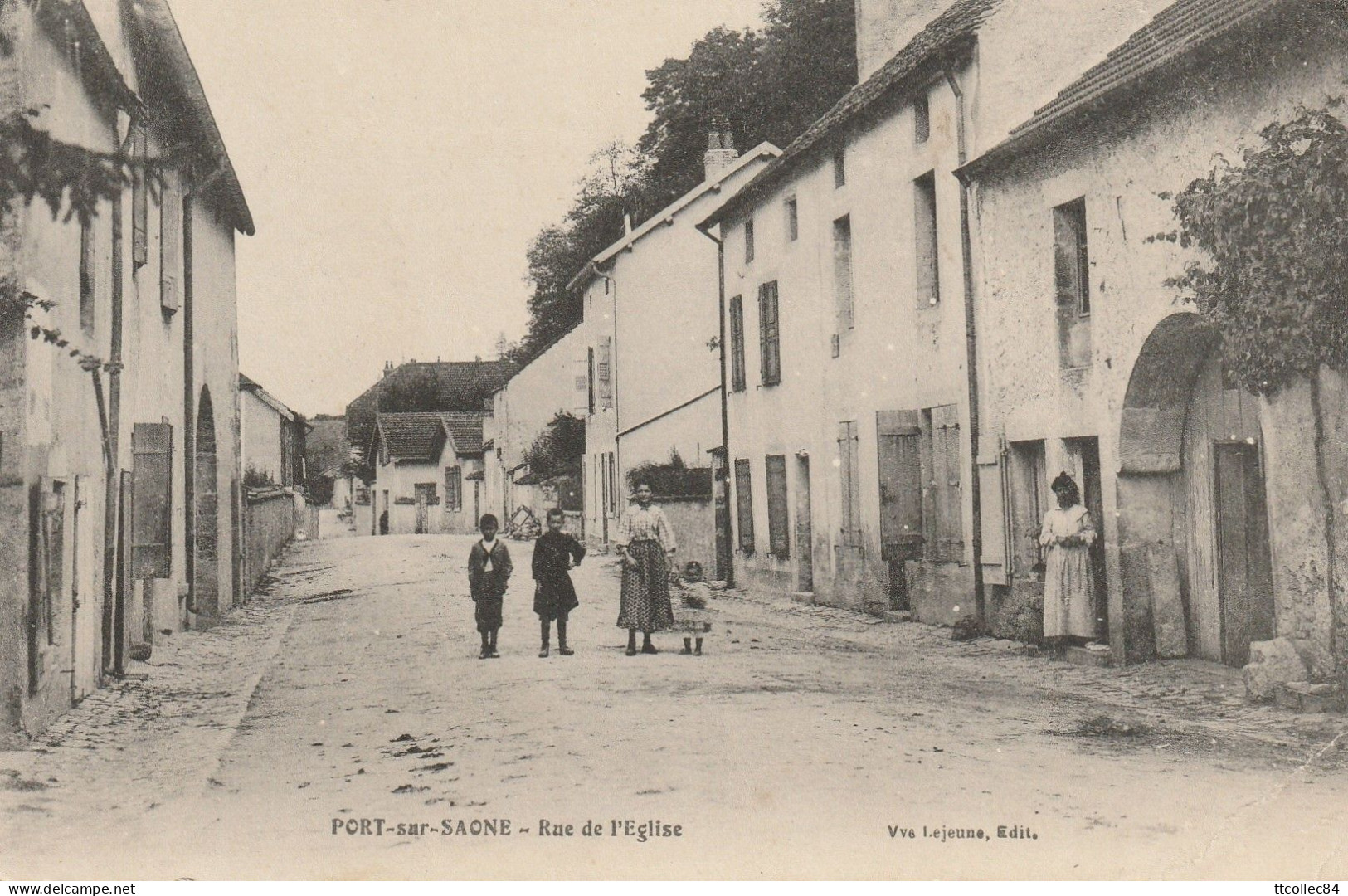 CPA-70-PORT SUR SAONE-Rue De L'église - Port-sur-Saône