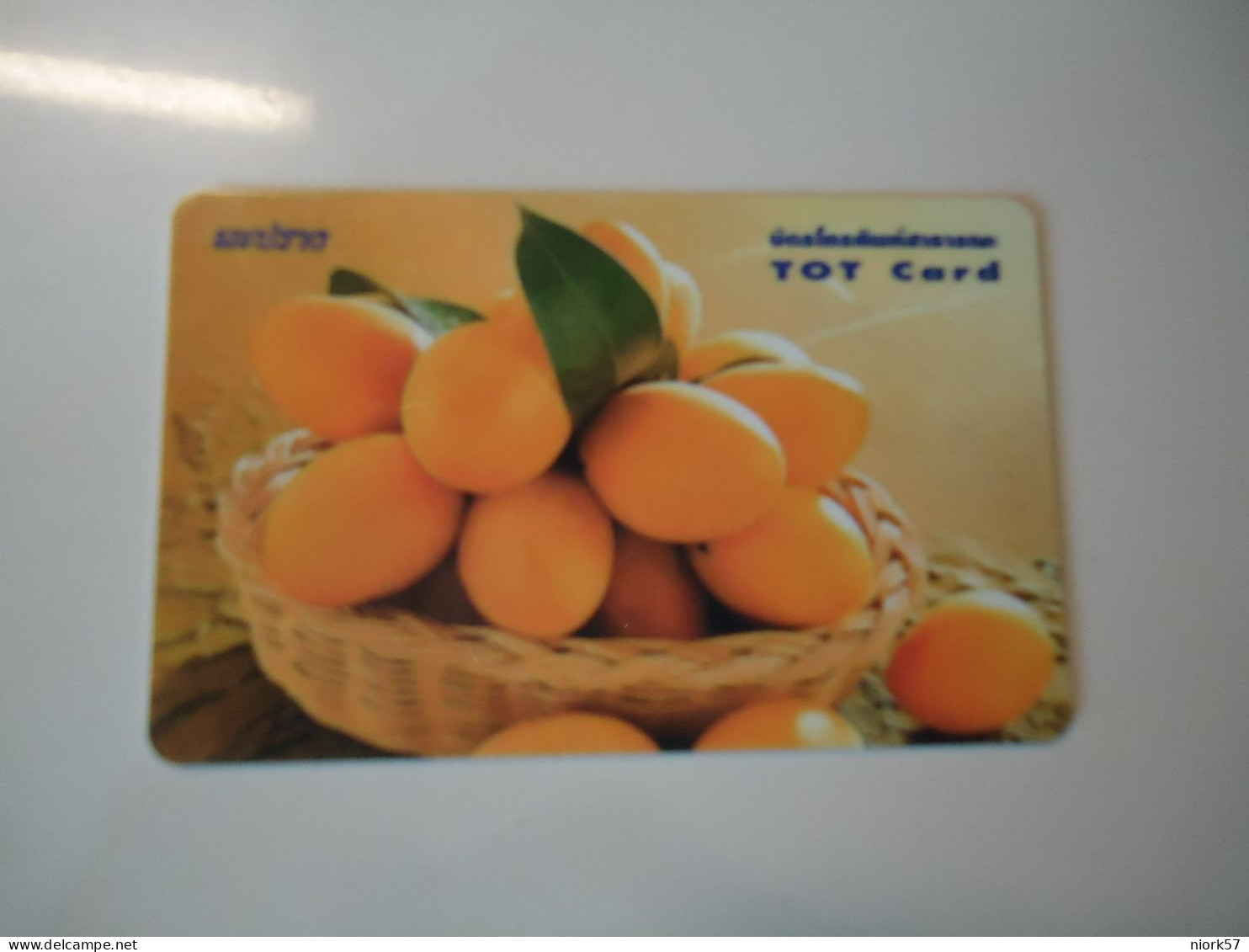 THAILAND USED CARDS FOOD  FRUIT - Lebensmittel