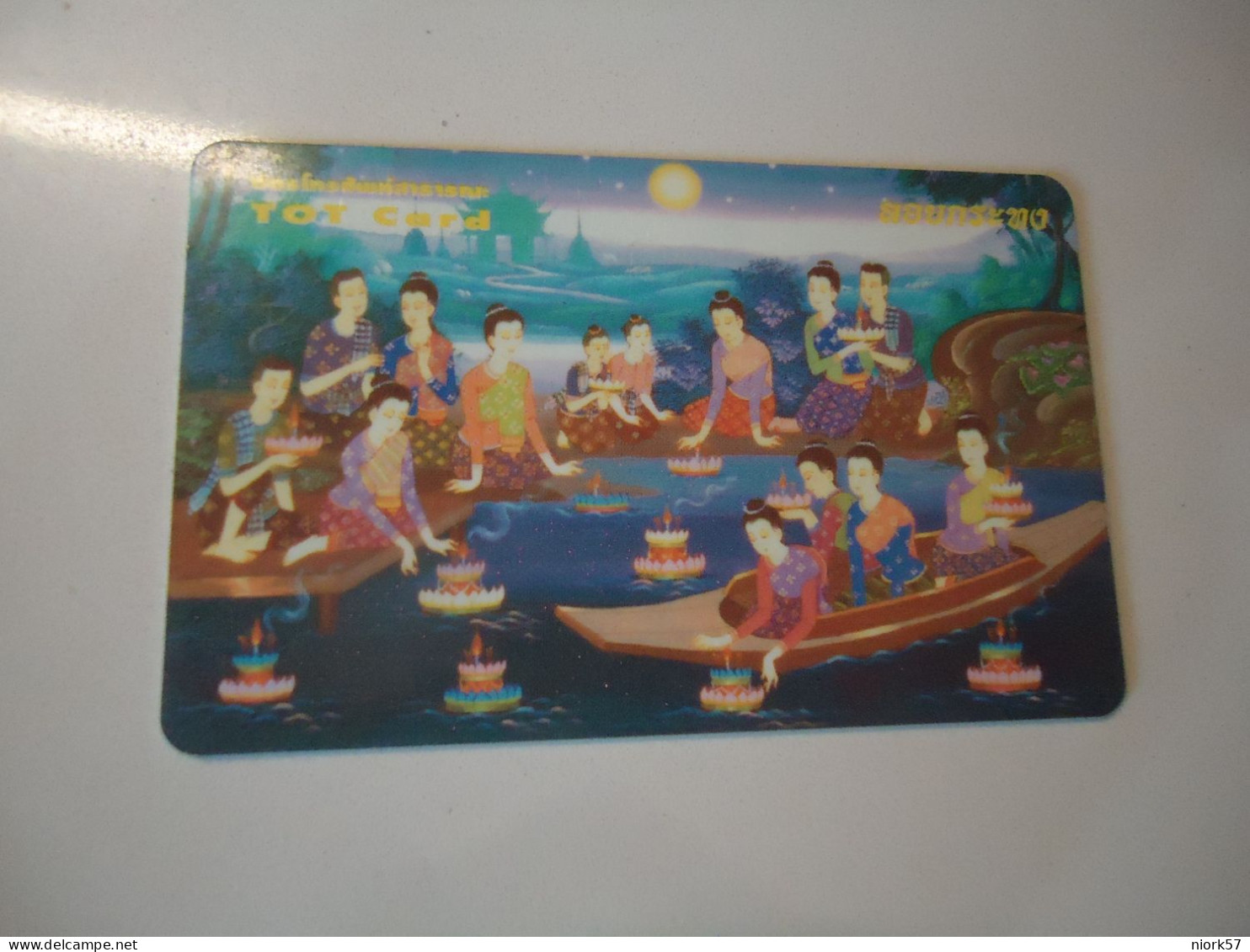 THAILAND USED CARDS  PAINTING CULTURE WOMENS - Ontwikkeling