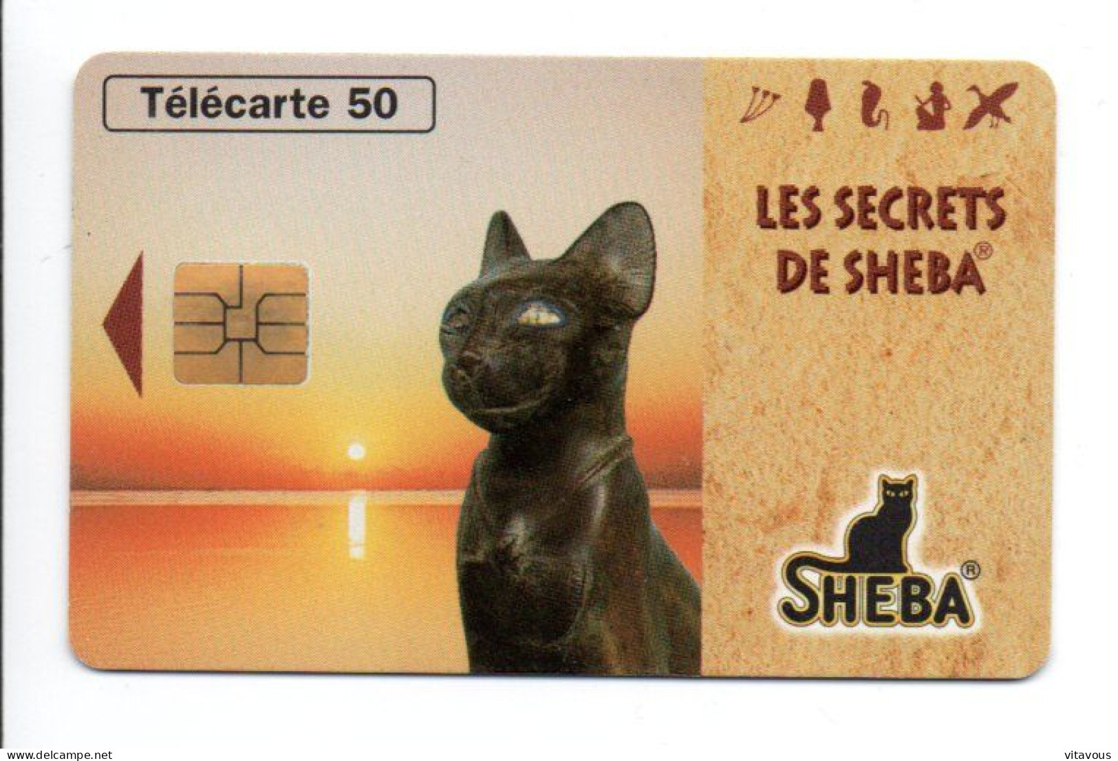 En 1590 SHEBA Le Chat Et Origines Cat Télécarte FRANCE 50 Unités Phonecard  (F 428) - 50 Einheiten