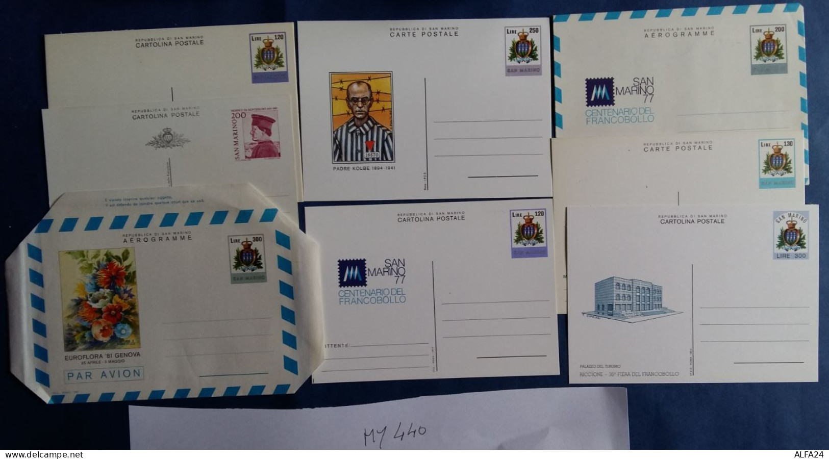 SERIE 8 INTERI POSTALI NUOVI SAN MARINO  (MY440 - Postal Stationery