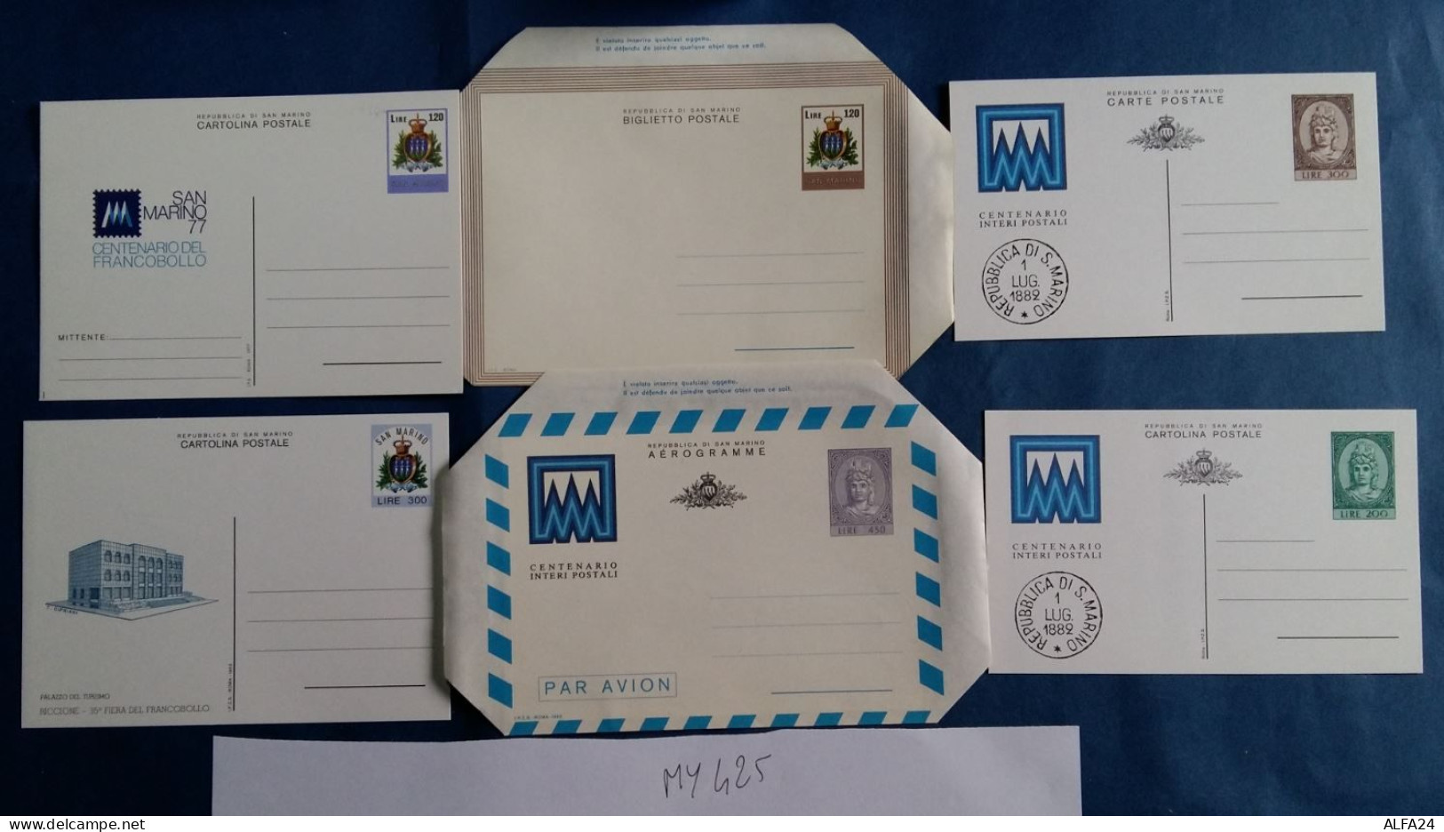 SERIE 6 INTERI POSTALI NUOVI SAN MARINO  (MY425 - Postal Stationery