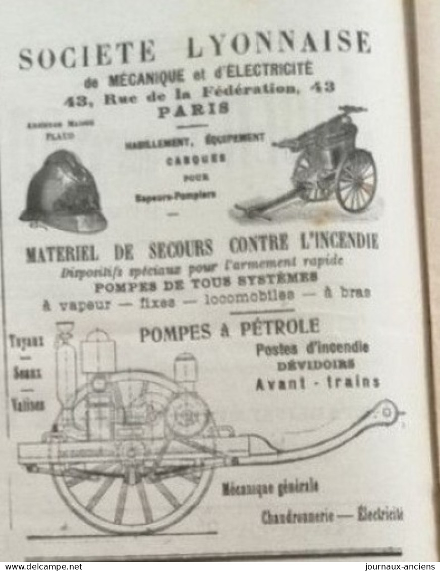 1912 Journal des SAPEURS POMPIERS - INCENDIE DE FORÊTS - CONCOURS DE BELFORT - FEU À PARIS - LE FERTÉ BERNARD