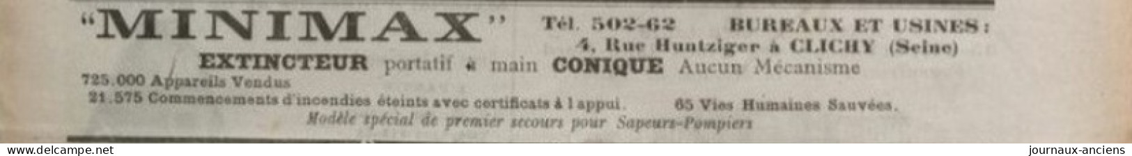 1912 Journal des SAPEURS POMPIERS - INCENDIE DE FORÊTS - CONCOURS DE BELFORT - FEU À PARIS - LE FERTÉ BERNARD