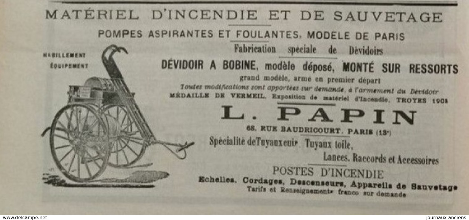 1912 Journal des SAPEURS POMPIERS - INCENDIE DE FORÊTS - CONCOURS DE BELFORT - FEU À PARIS - LE FERTÉ BERNARD