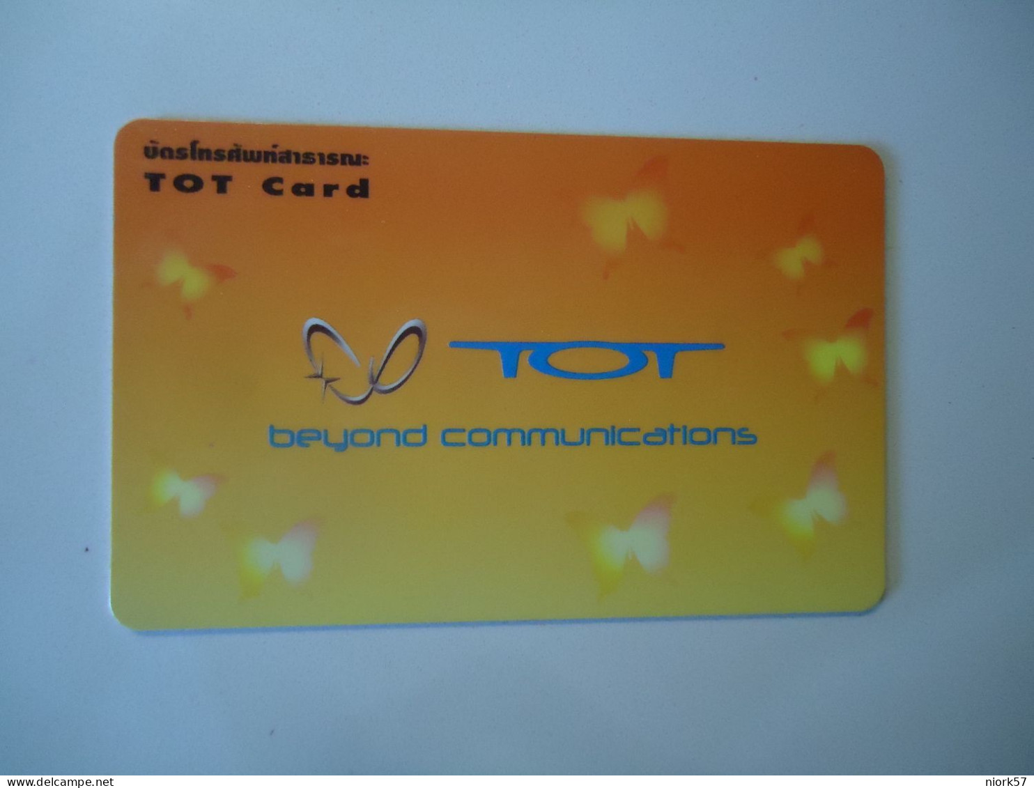 THAILAND USED CARDS ANNIVERSARIES   TOT - Teléfonos