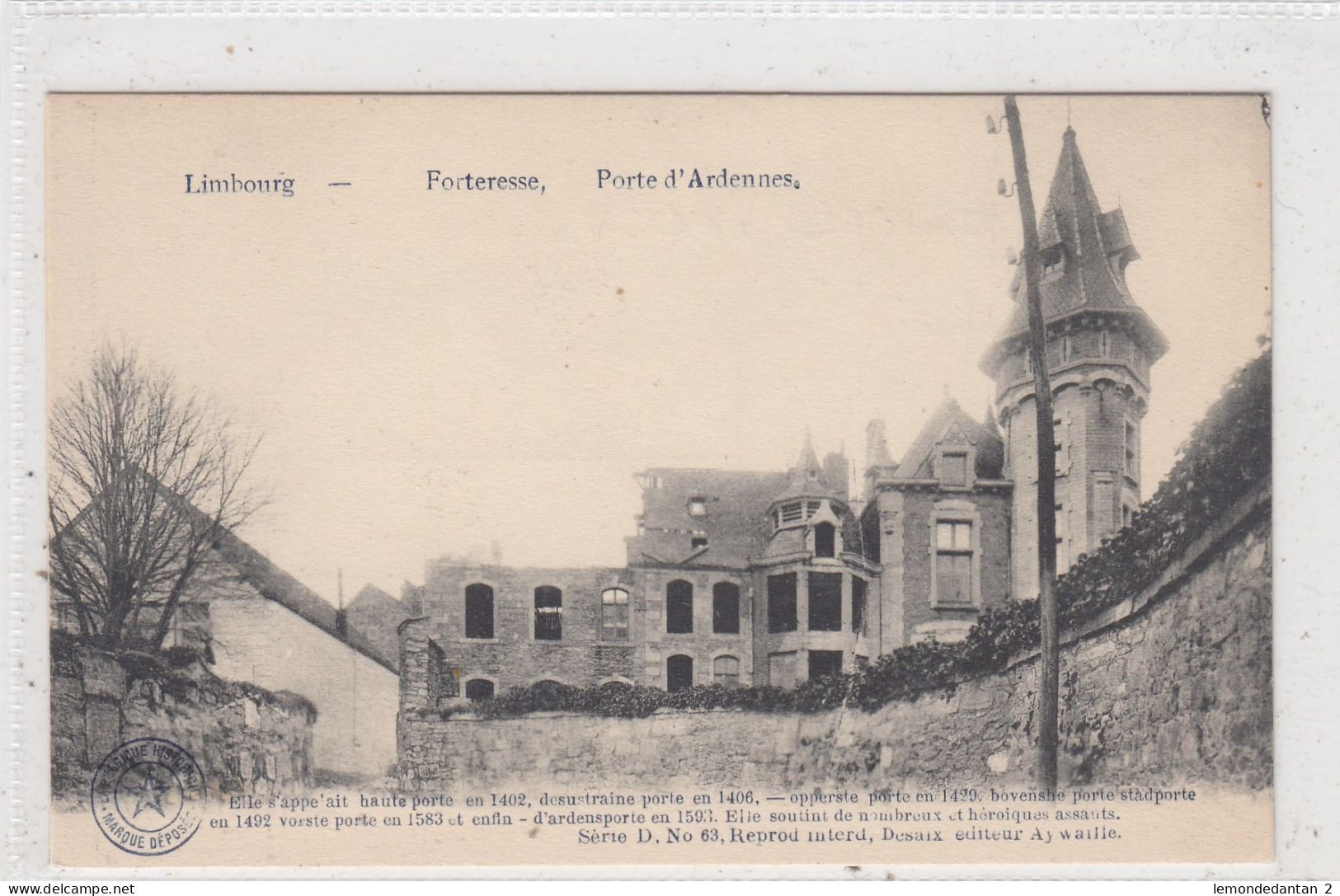 Limbourg. Forteresse. Porte D'Ardennes. * - Limbourg