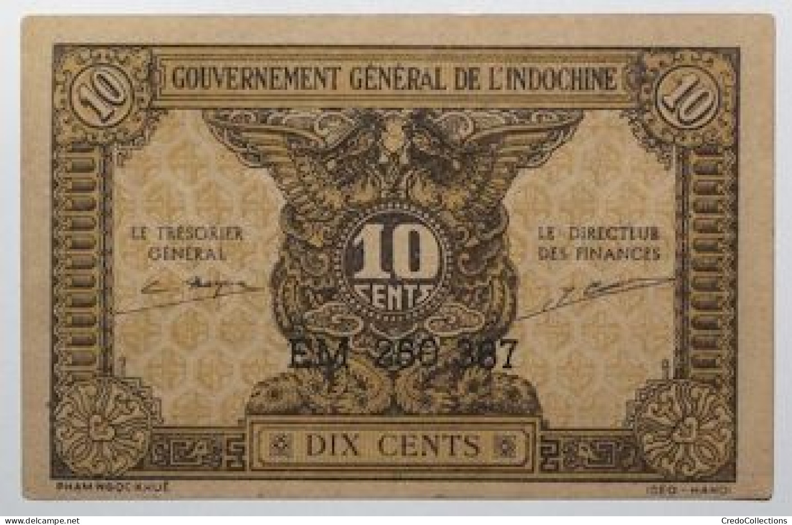 Indochine - 10 Cents - 1942 - PICK 89a - SUP - Indochina