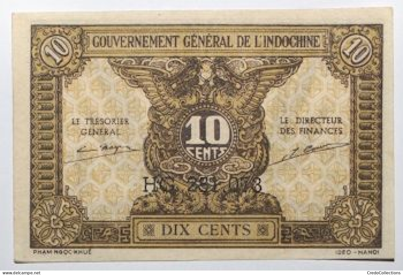 Indochine - 10 Cents - 1942 - PICK 89a - SUP - Indochine