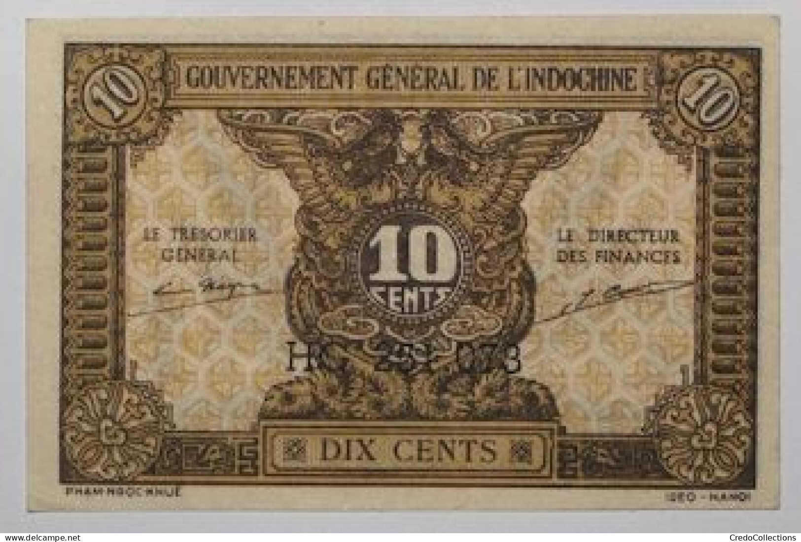 Indochine - 10 Cents - 1942 - PICK 89a - SPL - Indochine