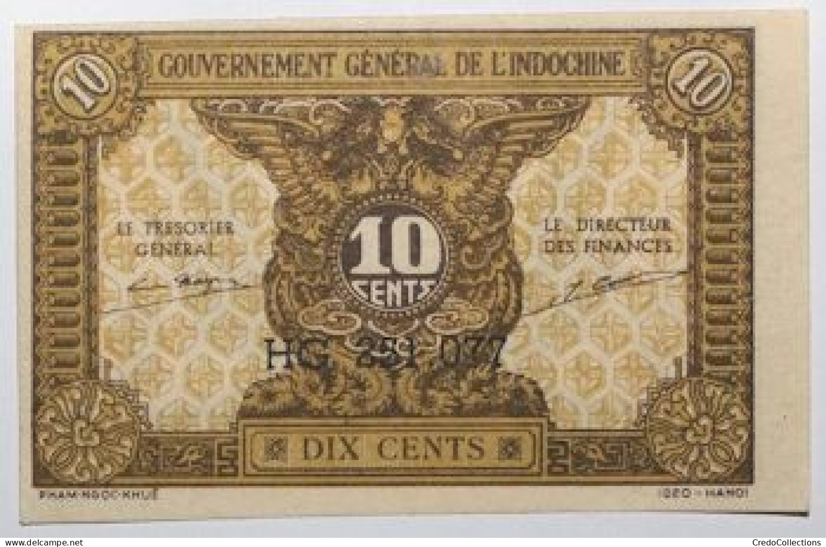 Indochine - 10 Cents - 1942 - PICK 89a - SPL - Indocina