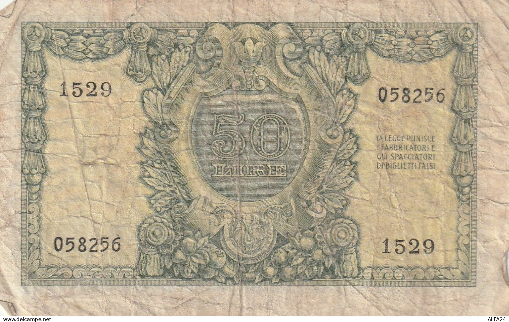 BANCONOTA ITALIA BIGLIETTO STATO 50 VF  (B_176 - 50 Liras