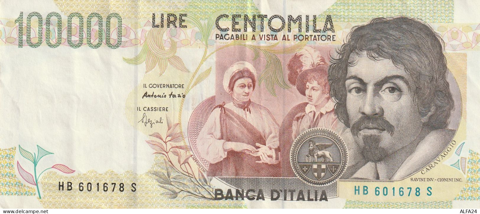 BANCONOTA CARAVAGGIO II TIPO L.100000 EF  (B_52 - 100000 Lire