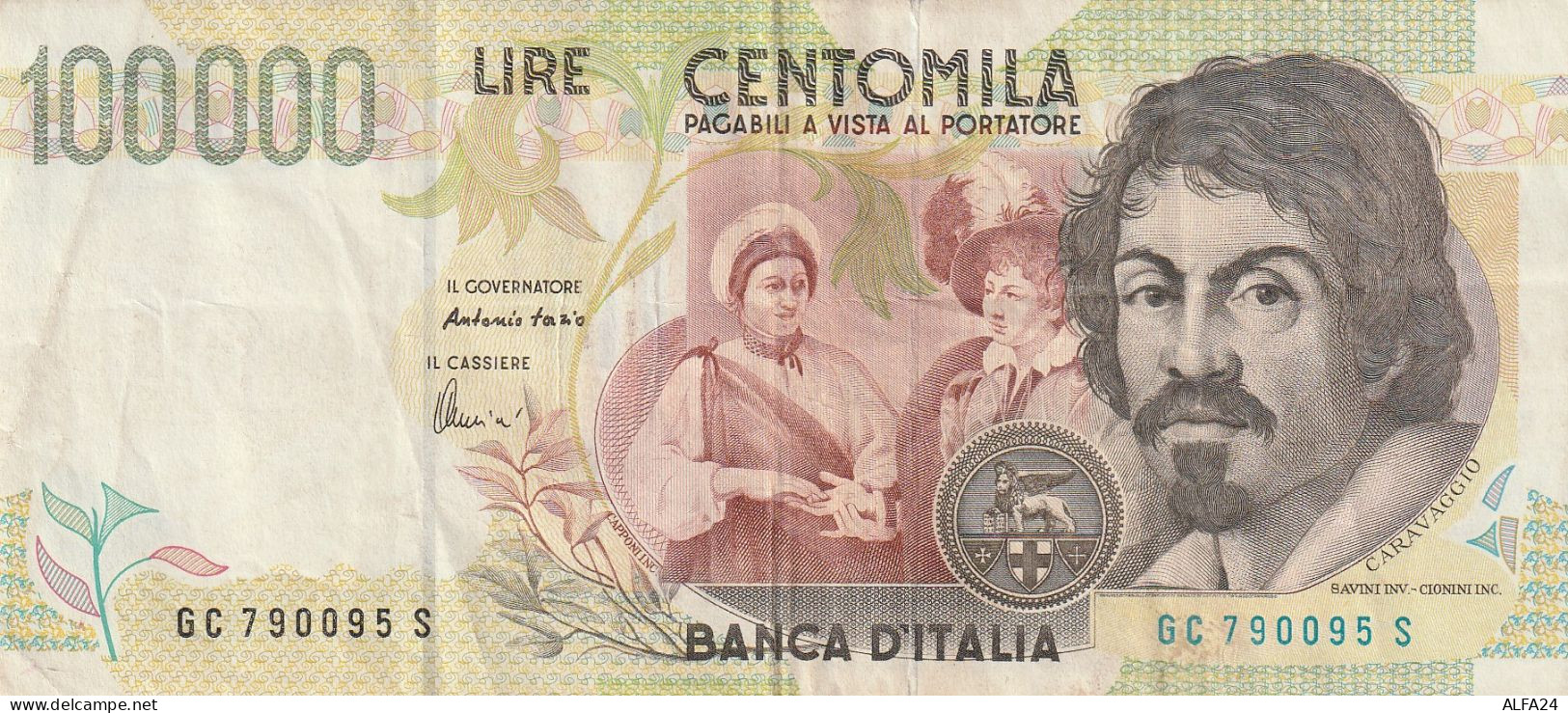 BANCONOTA CARAVAGGIO II TIPO L.100000 EF  (B_53 - 100000 Lire