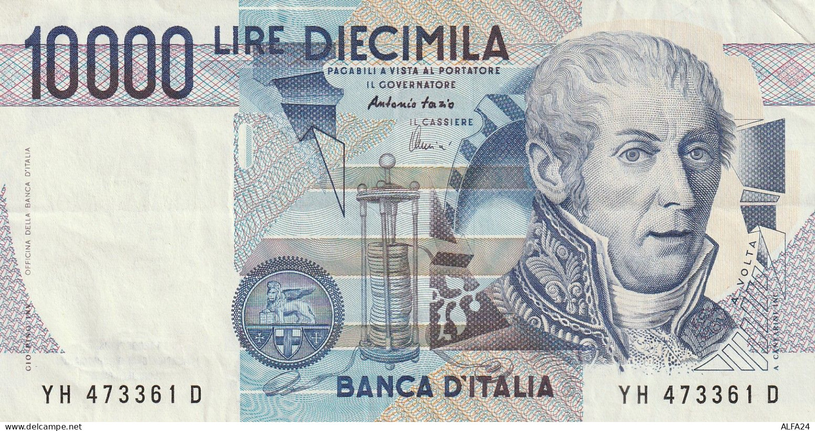 BANCONOTA L.10000 VOLTA AUNC  (B_48 - 10.000 Lire
