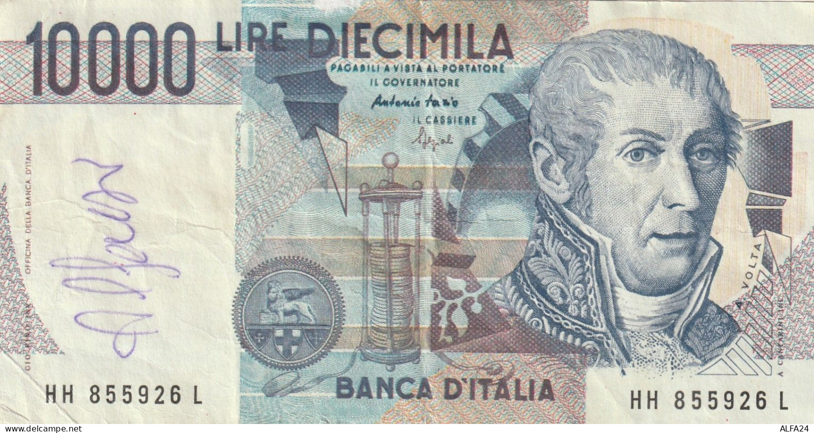 BANCONOTA L.10000 VOLTA VF  (B_45 - 10.000 Lire