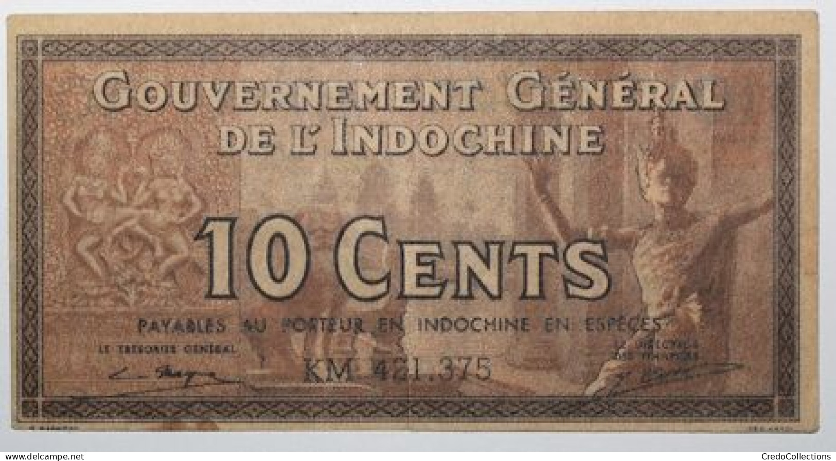 Indochine - 10 Cents - 1939 - PICK 85e - TTB+ - Indocina