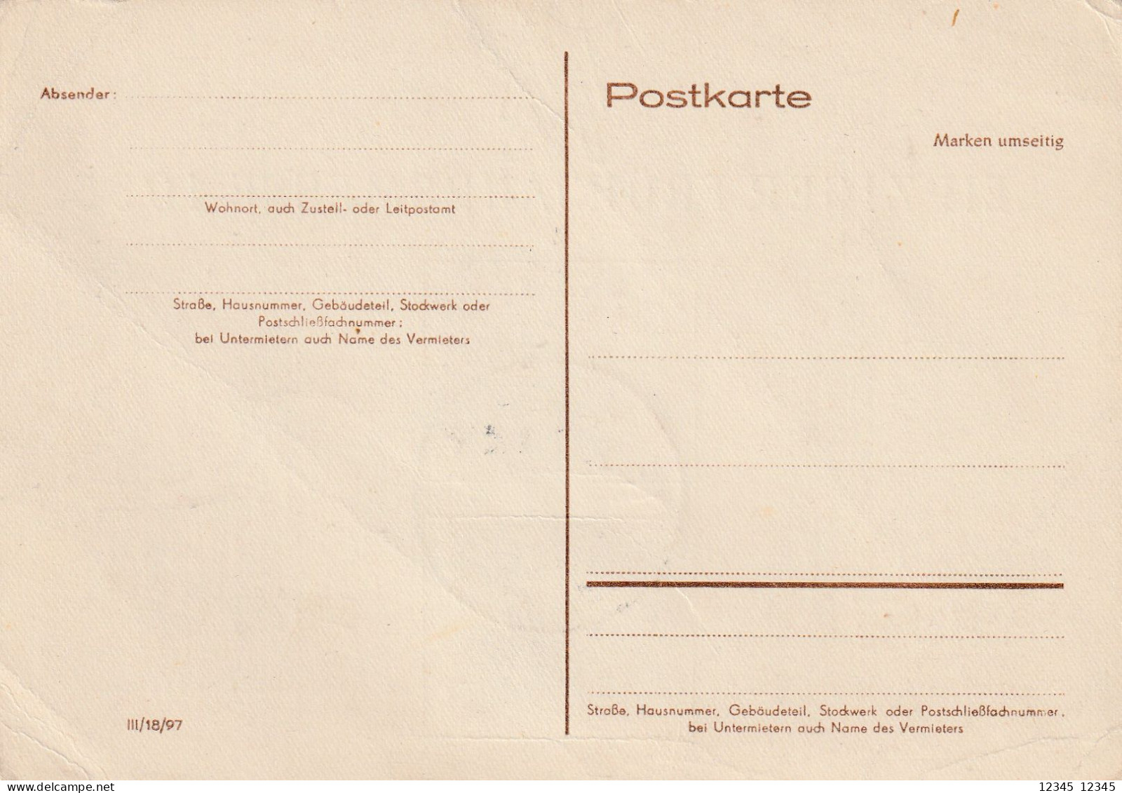 DDR 1955, Postcard Unused, Leipzig Spring Fair. - Privatpostkarten - Ungebraucht