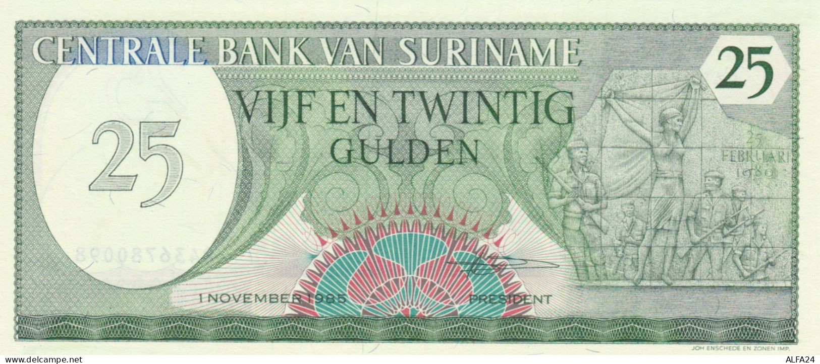 BANCONOTA - SURINAME 25 GULDEN UNC (BN273 - Surinam