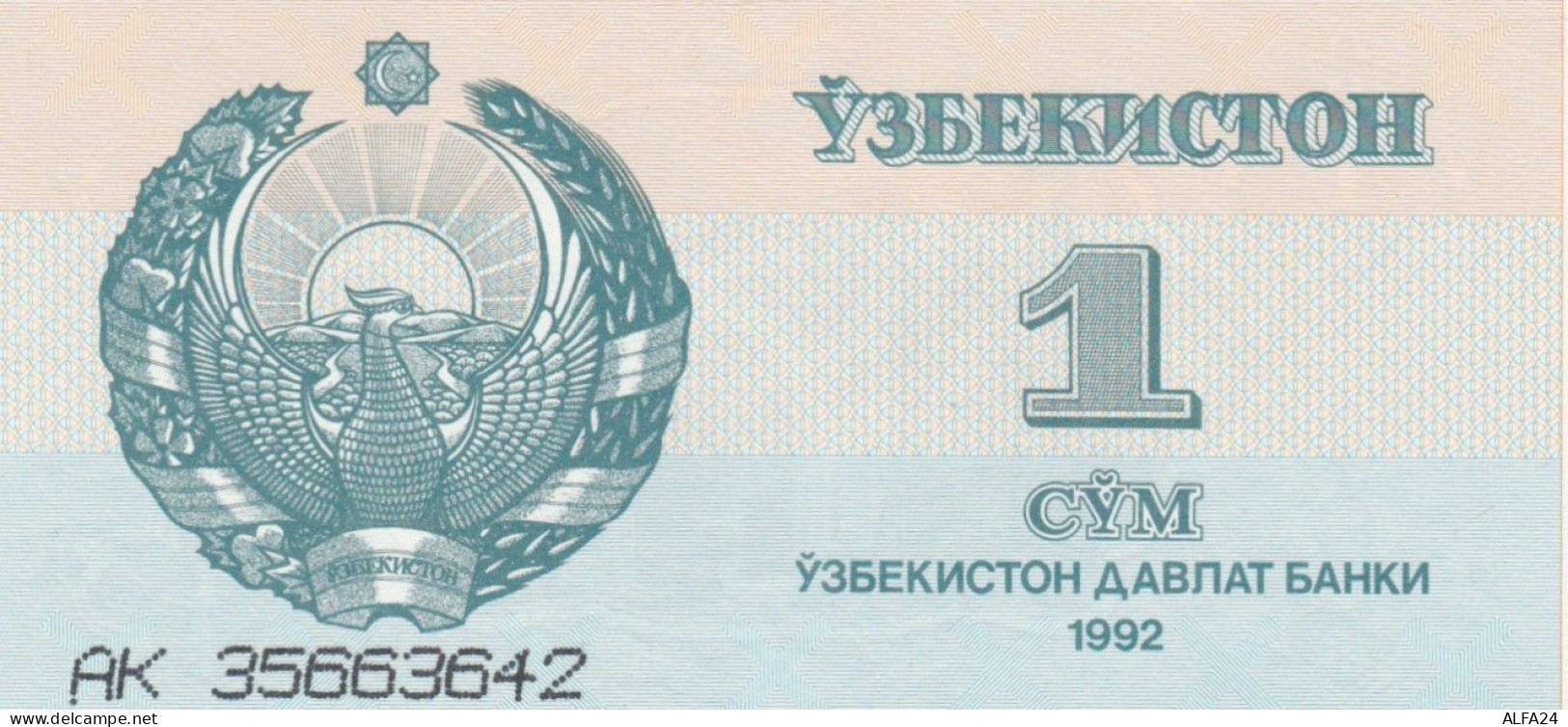 BANCONOTA - UZBEKISTAN 1-1992 UNC (BN280 - Uzbekistán