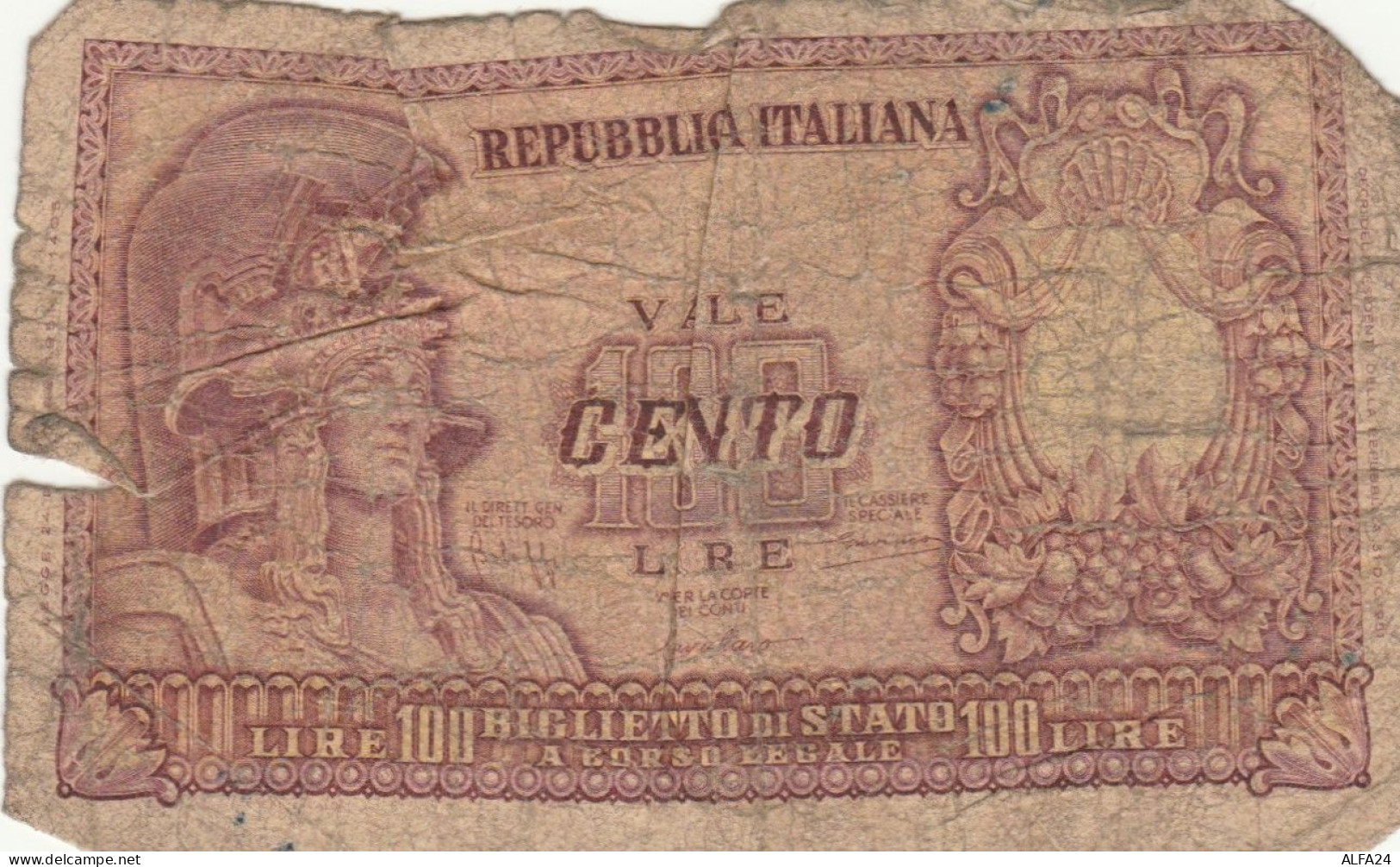 BIGLIETTO DI STATO  ITALIA 100 LIRE -  F (BN111 - 100 Lire