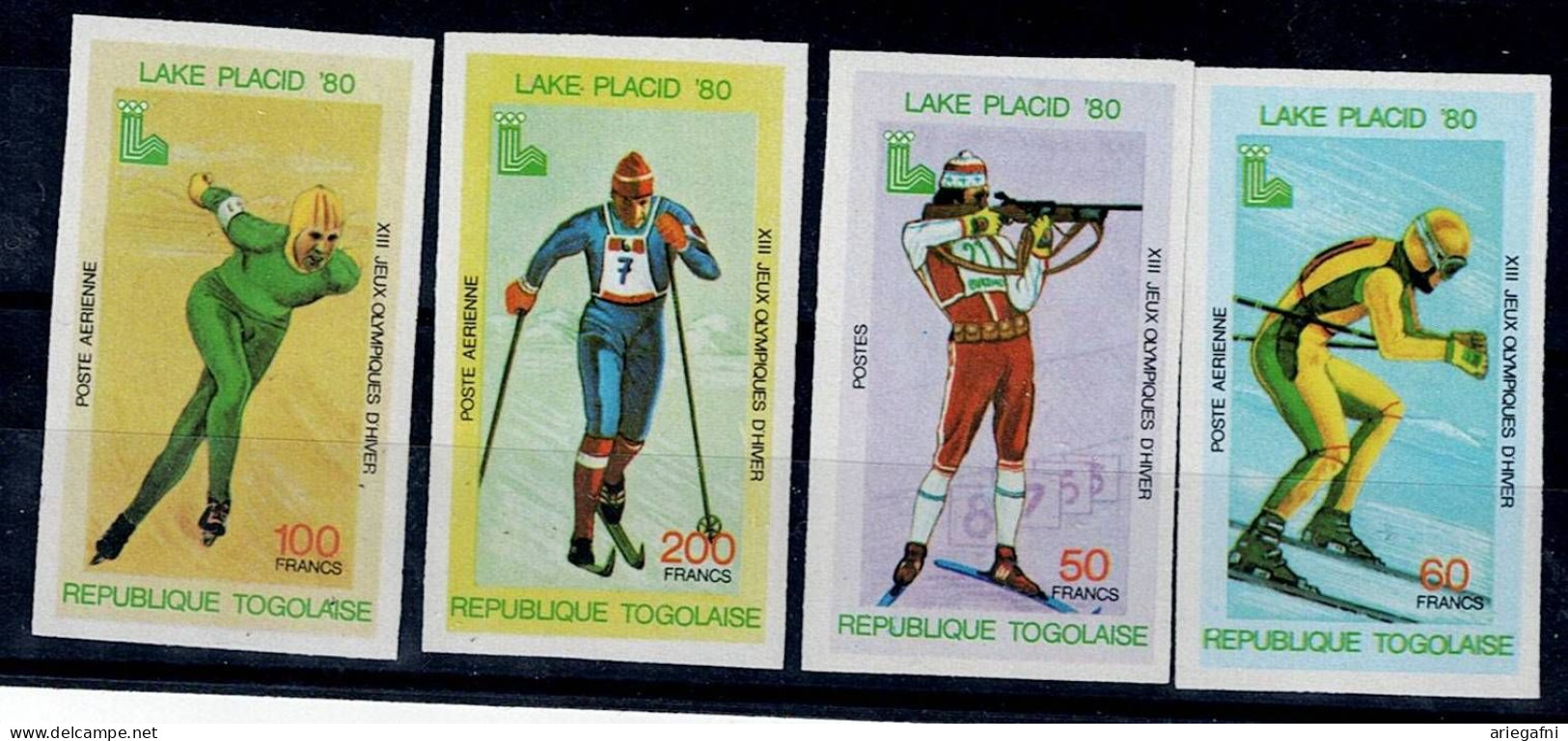 TOGO 1979 WINTER OLYMPICS GAMES LAKE PLACID SET IMPERF MI No 1414-7B MNH VF!! - Hiver 1980: Lake Placid