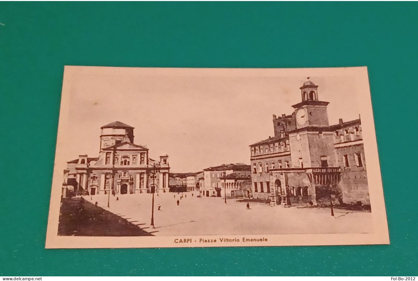 Carpi Piazza Vittorio Emanuele E Castello  No Circolata 1942 - Carpi