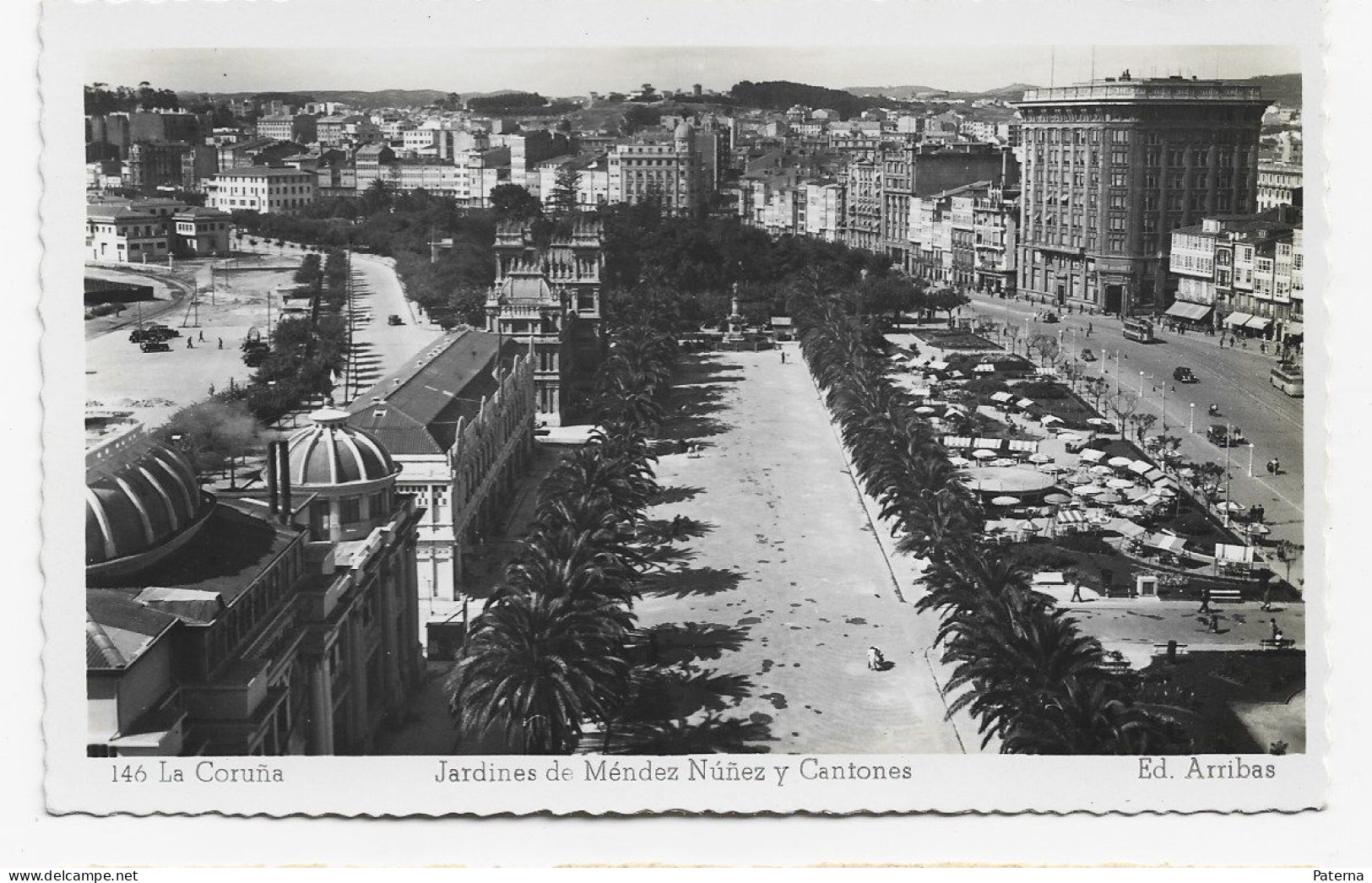 3837   Postal  La Coruña, Jardines De Méndez Nuñez Y Cantones - La Coruña